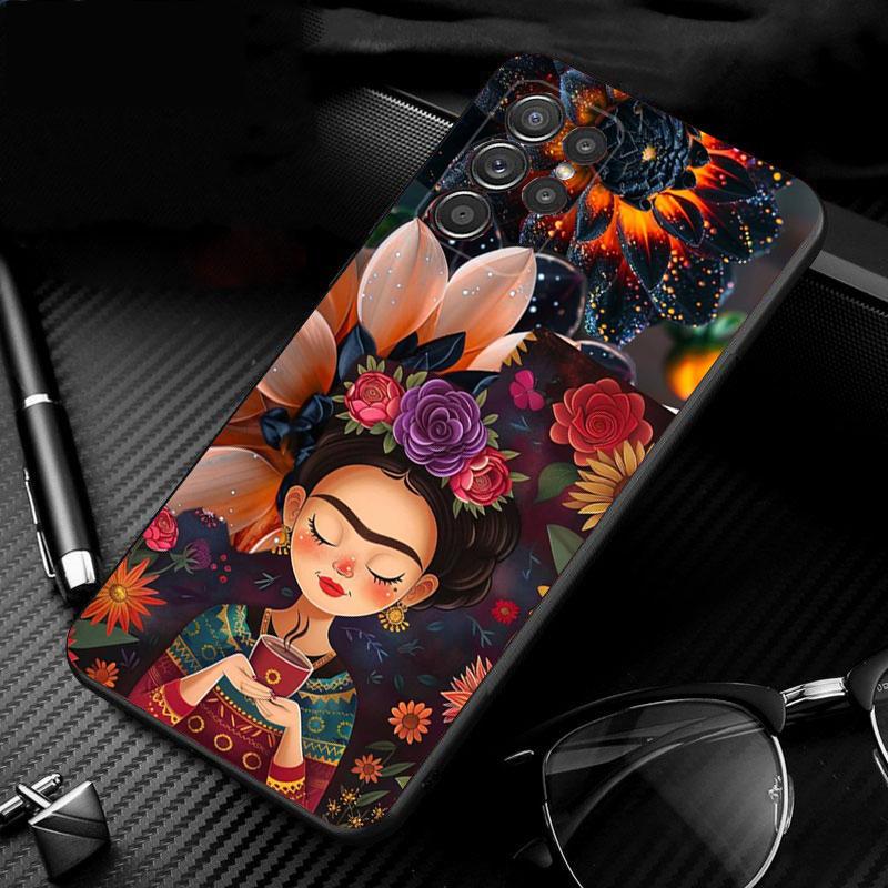 Telefoonhoesje Voor Samsung Galaxy S26 S25 S24 S23 S22 S21 Ultra S24 S23 S22 S21 S25 Plus S24 FE Frida-Kahlo S24