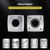 Woodturning Carbide Insert Cutter Square Carbide Blades Carbide Cutting Tools for Woodworking Spiral Helical Planer Head