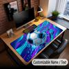 Soccer Theme Custom Mouse Pad Personalized With Name Text Customized Desk Mat For Office Home Decor