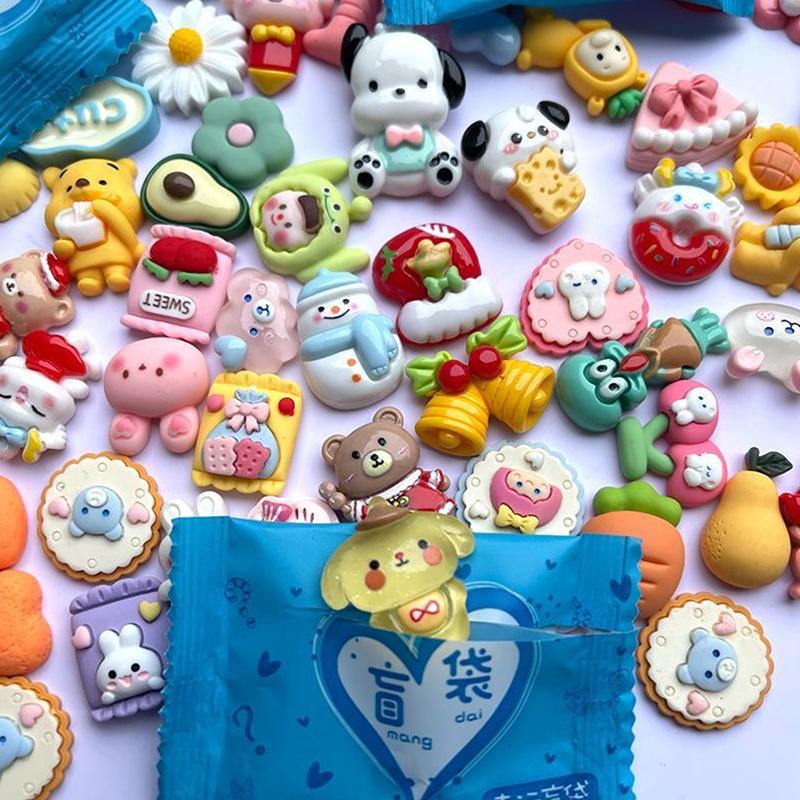 

10 шт. имитация мультфильма фрукты слепой мешок игрушки миниатюрные мини фрукты животные модель детский игровой домик игрушка украшения