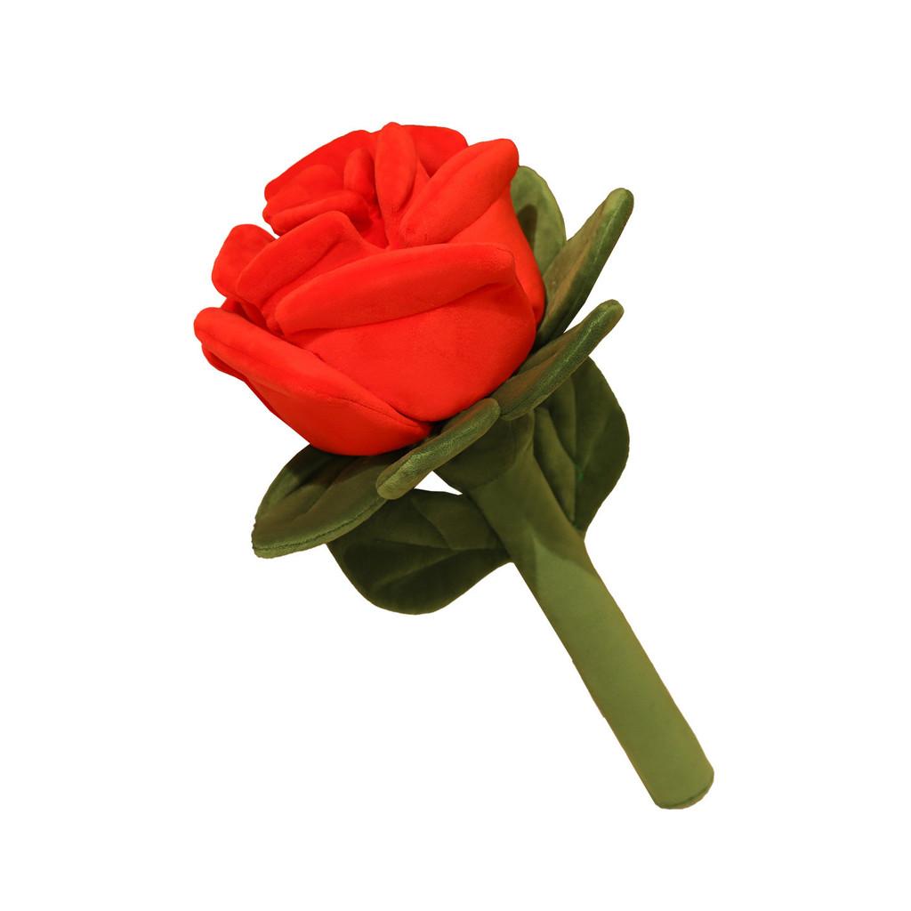 

Heartfelt Rose Plush Bouquet Toy Doll For Valentines Day Gift 25cm красный