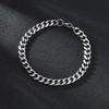 Europäisches Hip-Hop-Titan-Sechsseitiges Cuban-Link-Armband: Trendiger Retro Herrenschmuck aus Edelstahl