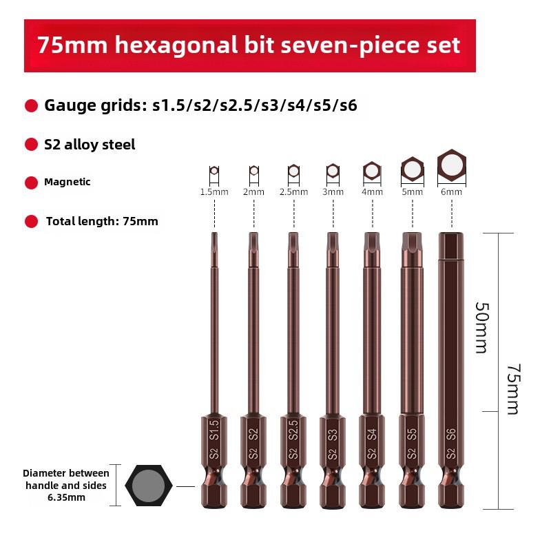 Sada elektrických šroubovacích bitů Qingwei S2 Strong s magnetickou šestihrannou rukojetí