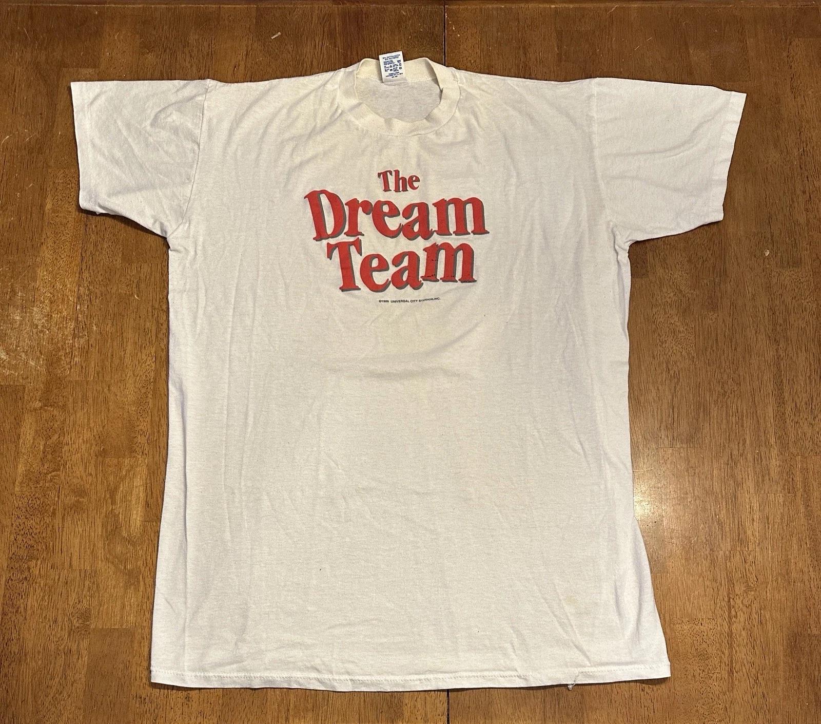 Vintage The Dream Team Movie Promo T Shirt Fits XL 1989 80s Michael Keaton 2XL
