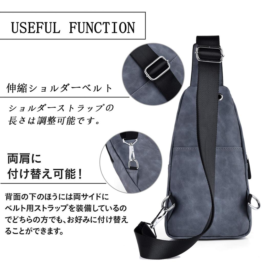 FSDWG Leather Crossbody Large Popular Brand Bag, Capacity, Ambidextrous, Waterproof, [Authentic]