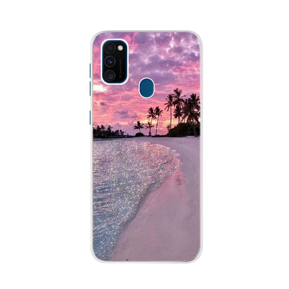 For Samsung Galaxy M21 Case Samsung M30s Soft Slim Cute Painted Phone Back Cover For Samsung M21 M 21 M215F Cases Bumper Fundas