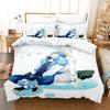 Anime DRAMAtical Murder Game Bedding Set Duvet Cover Bed Set Quilt Cover Pillowcase Comforter King Queen Size Boys Adult Bedding