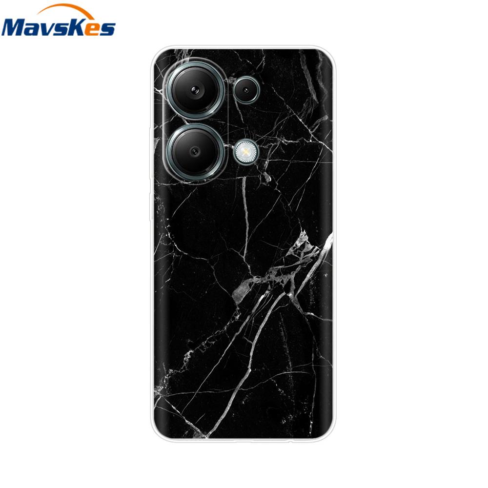 For Poco M6 Pro Case For Xiaomi Poco M6 Pro 4G Cover Fundas Coque Camera Protector Soft Silicone Phone Back Case For Poco M6 Pro