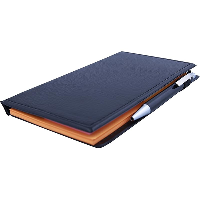 

COI Memo Note Pad|Memo Note Book with Sticky Notes & Clip Holder in Diary Style (Orange) оранжевый
