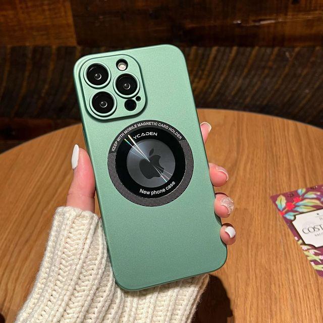 Magnetic For Magsafe Logo Hole Case For Iphone 14 13 12 11 Pro Max Wireless Charging Camera Film Protector Hard Pc Cover 14 Pro