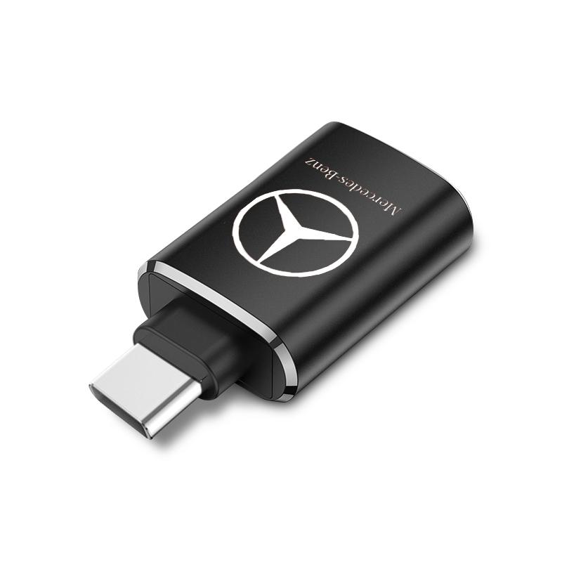 1 ks Nabíjecí adaptér do auta Typ-C na USB Konvertor Autopříslušenství Pro Mercedes-Benz C500 C200 C300 B C E GLA CLA GLK GL ML GLE Třída Autopříslušenství