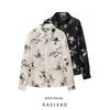 Kaslead New Arrival Women's Fashion Style Fashion All-Match Casual Minimalist Jacquard Long Sleeves Shirt