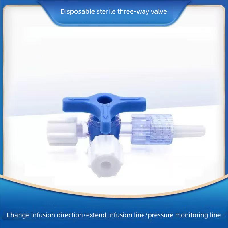 Pet Medical Three-Way Stopcock Disposable Infusion Drug Mixer Adapter Extension Tube Three-Way Valve