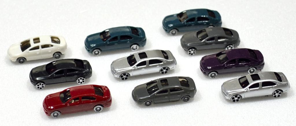 N Gauge Doll Miniature Car Random Set 10 Miniature Scale Perfect for Railway Architectural (100 Dolls, Cars) 1/150 Dioramas, Models, Models, Etc.