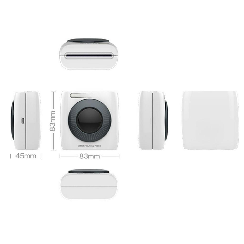 203dpi/304dpi/300dpi USB Portable Bluetooth Photo Mini Printer Thermal Printer Pocket Printer Inkless Clearly Printing For Mobile New