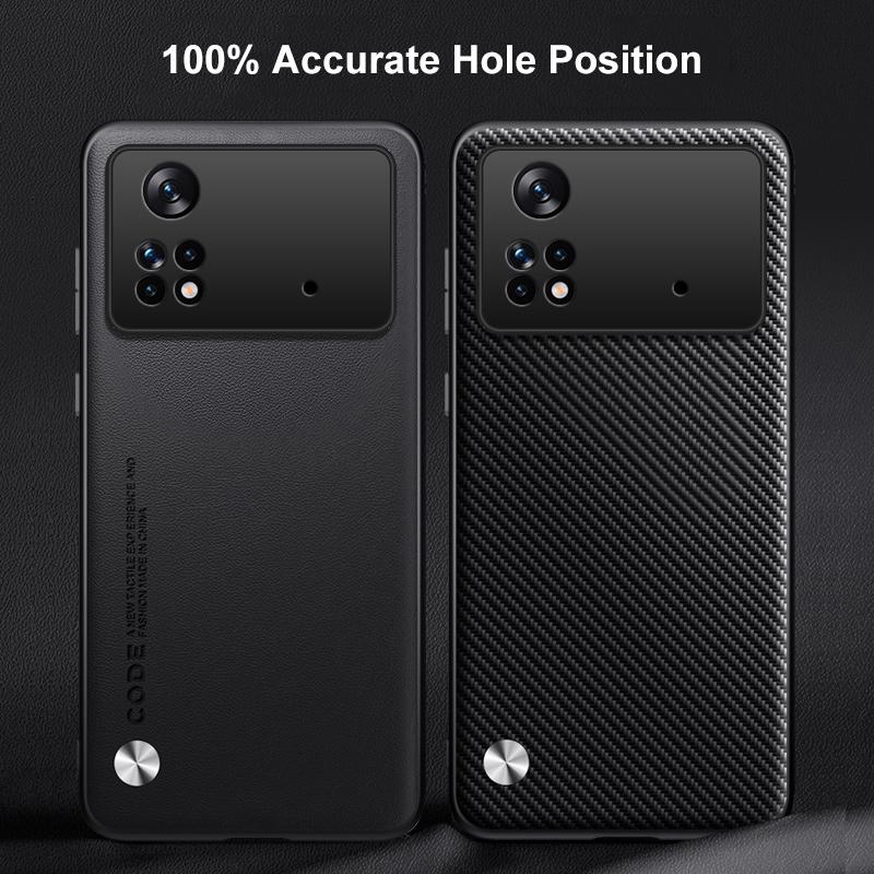 Luxury PU Leather Case For Xiaomi Poco X4 Pro 5G Back Cover Silicone Shockproof Full Protection Phone Case For PocoX4 Pro X4Pro