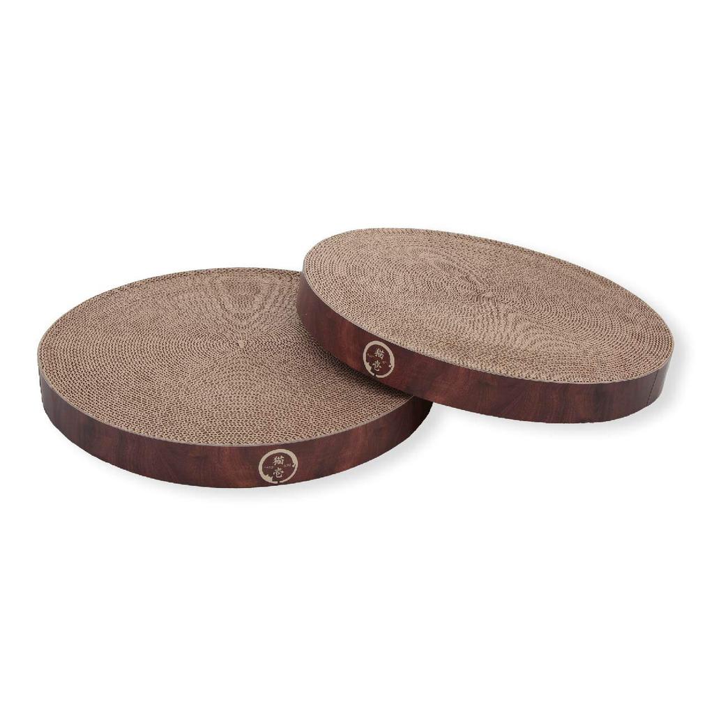 Necoichi Balibari Bowl Replacement Nail Sharpener 2 Pack Dark Brown