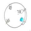 Birthstone Expandable Women' Bangle Bracelet