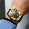 Binbang Herren Armbanduhr mit großem Zifferblatt, Motorradkonzept, Mode