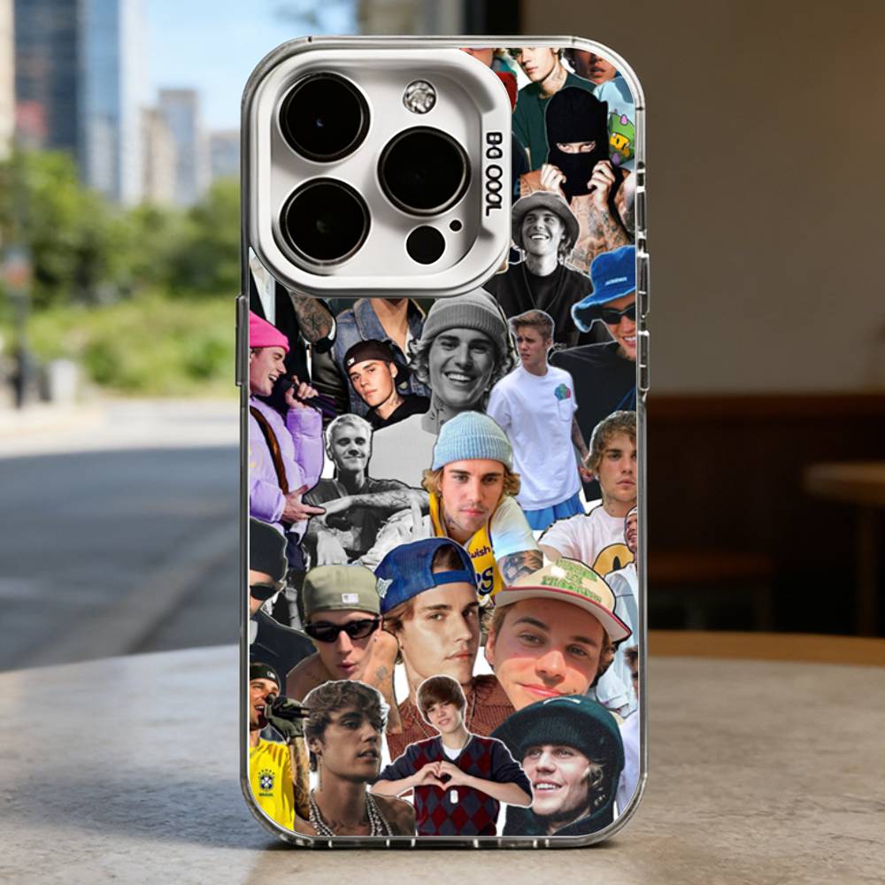 J-Justin B-Bieber Case for iPhone 16 15 14 13 12 11 Pro Max Plus Air 16E X XR XS Max Hard Shockproof Bumper Cover