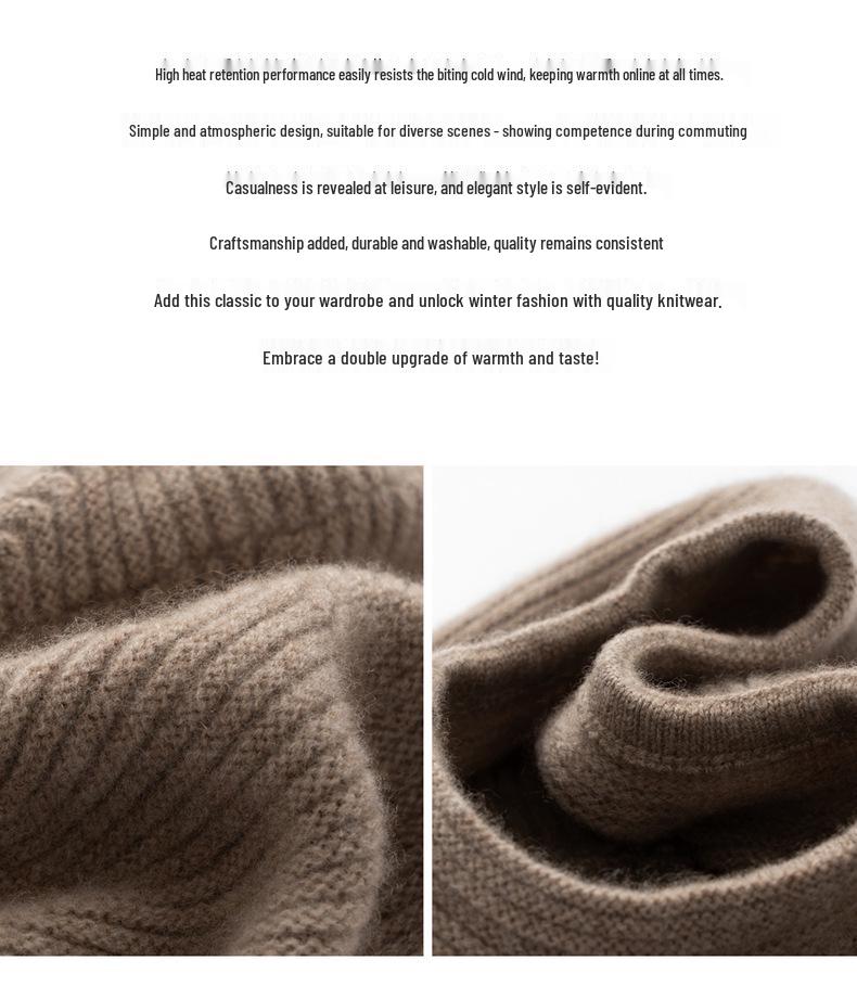 Women's Cashmere Knit Bucket Hat - Thick Autumn & Winter Wool Beret Wrap Cap