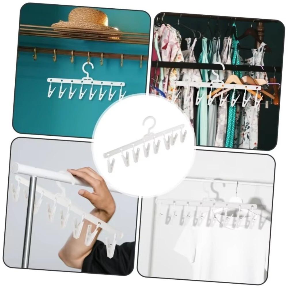 5pcs Windproof Socks Drying Rack Non-Slip Underwear Drying Storage Accessory Drying Clips  Balcony