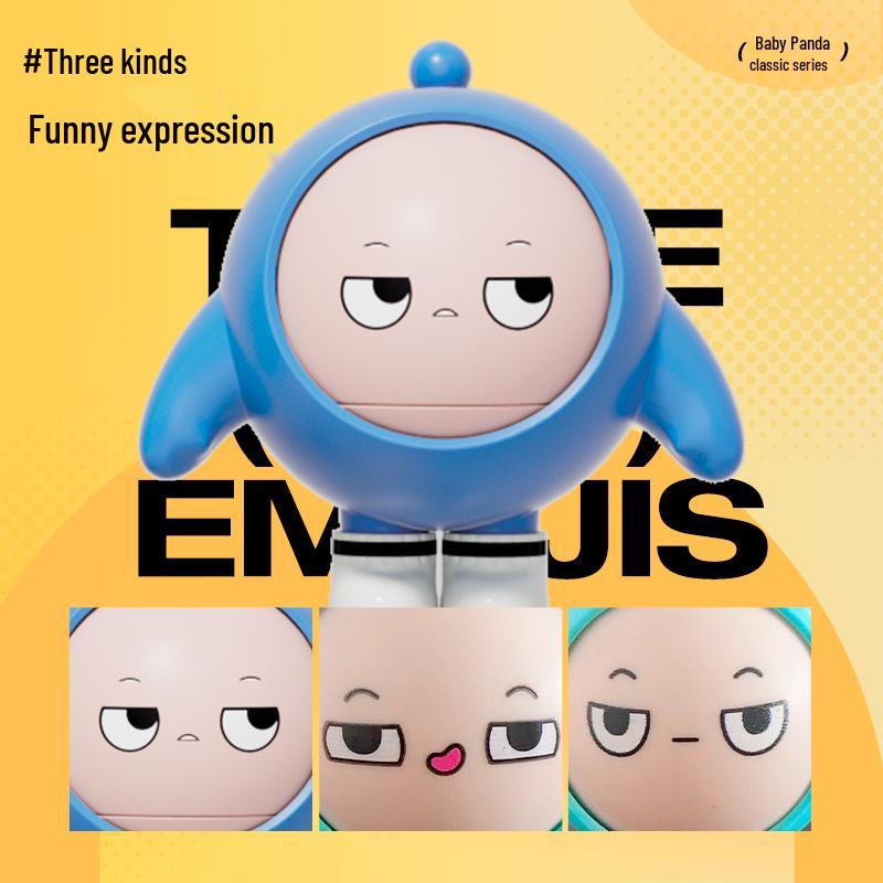 Egg Boy Party Spin-the-Wheel Face-Changing Doll - Creative Toy for Kids, Internet Celebrity Display Ornament