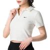 Nike Sportswear Essential Women's Short-sleeve Polo Top 'Sail/Black' DV7885-133