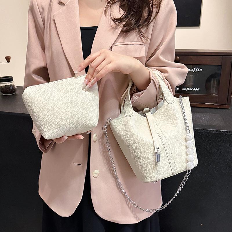 2024 Korean Trendy Women's Hand-Held Vegetable Basket Bucket Bag – Versatile Fashion Messenger