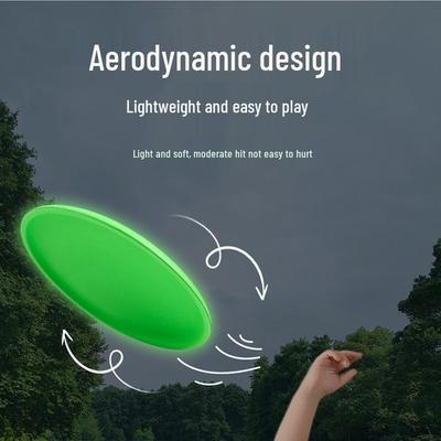 LED Light-Up Foam Frisbee for Kids - Safe, Soft, and Returnable Outdoor Toy