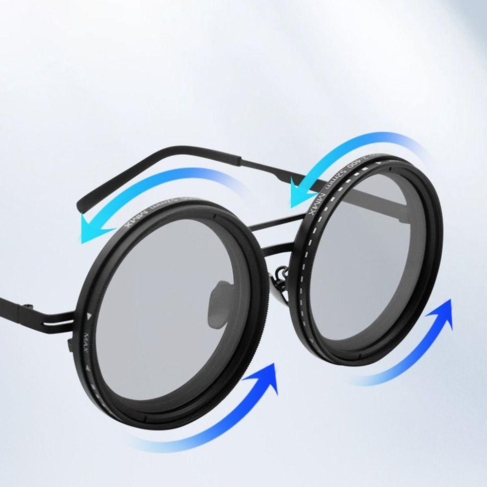 Fashion ND2-400 Adjustable Dimming Eyeglasses Gradient 9 Level Fishing Sunglasses UV400 ND Filter Sun Glasses Driving