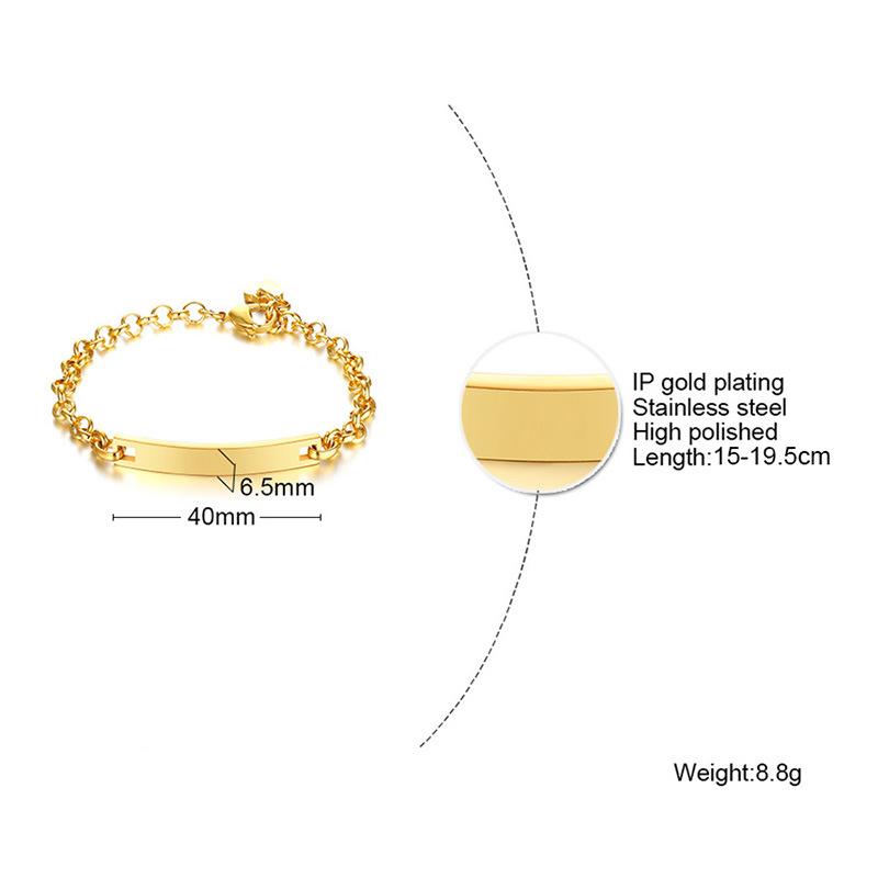 Stainless Steel Curved Bracelet, Bracelet Twist Chain, Gold Women'S Fashion Children'S Gift 1152
