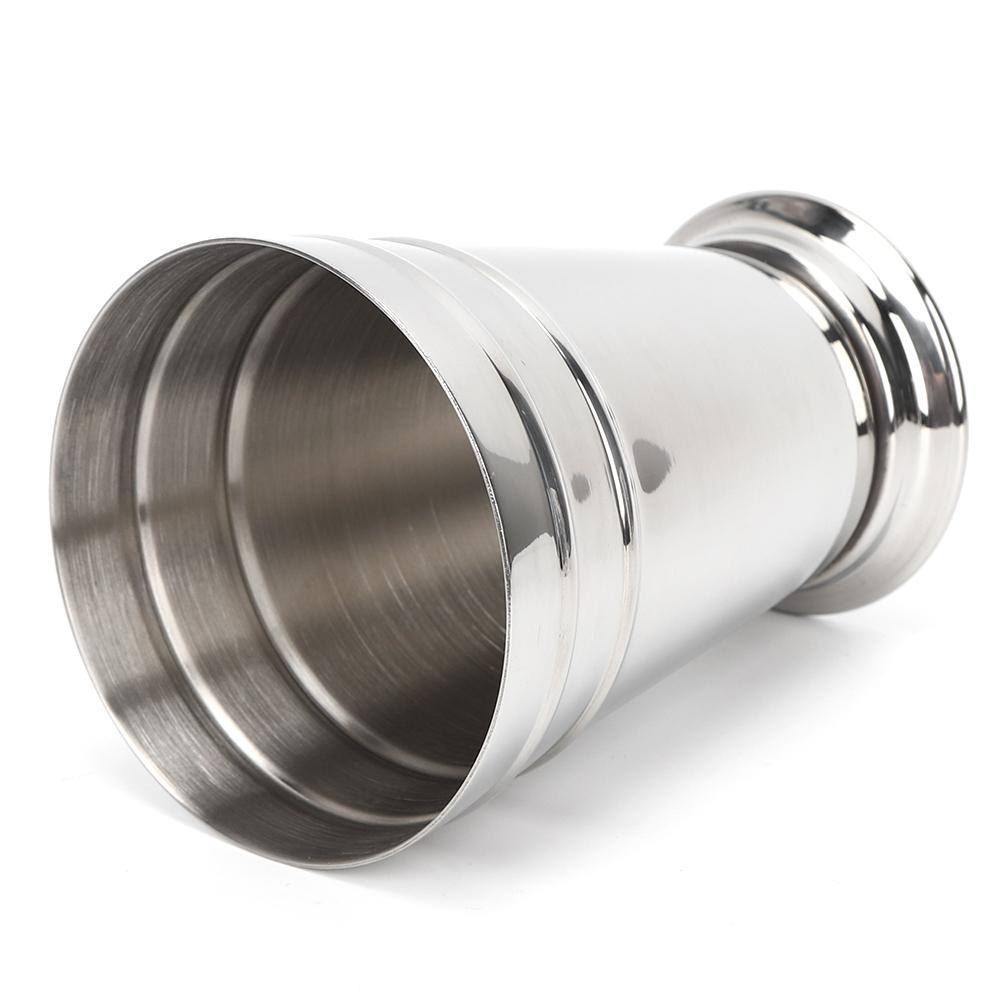 304 Stainless Steel Iced Cocktail Cup Drinking Wine Mug Anti Falling for Bar Party Bartender Tool(Silver 400ML)
