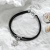 Seaside Resort Style Double Black Rope Starfish Anklet, Minority Design Sense Beach Versatile Anklet for Women