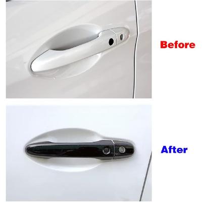 Glänzende Schwarze Außentürgriffabdeckung Zierleiste für Honda CRV CR-V 2012-2016 Civic 2012-2015 Zubehör Dekoration mit Smart Key Löchern
