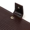 Interesting Vertical Men's Wallet Made of Genuine Textured Leather with Embossed CANPELLINI 21718 Brown