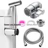 304 Stainless Steel High-Pressure Bidet Spray Gun for Toilets