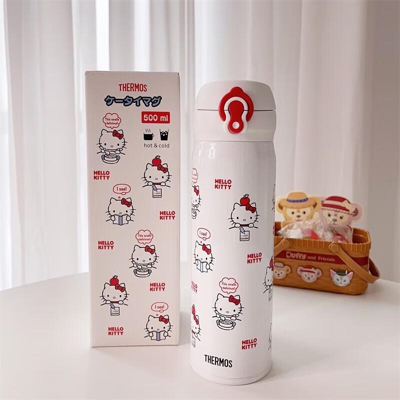 Thermos Портативная термобутылка из нержавеющей стали Hello Kitty для прямого питья