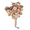Wooden Parrot Chewing Toy Boredom Relieving Nuts Hanging Bird Foraging Chew Toy for Parrot Cage