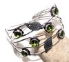 Peridot 925 Silver Plated Bangle 7" Trending Gift Fashion Forwarded Jewelry n3W21