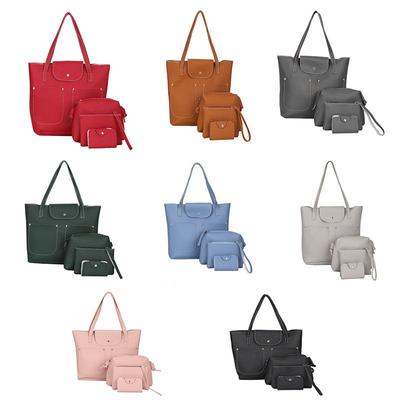 KIZOOM Women 6Pcs Handbag Set Outdoor Fashion Top Handle Bag Totes Satchels Crossbody Shoulder Bags and Purse Clutch