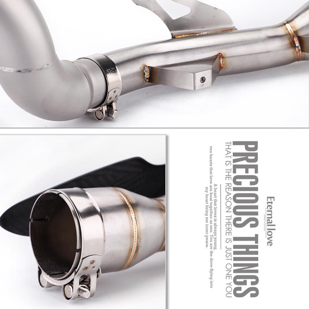 Stainless Steel Z900 Retrofitting Pipe for Mid-Drum: Converts Back Pressure to Straight Output (2017-2021 Models)