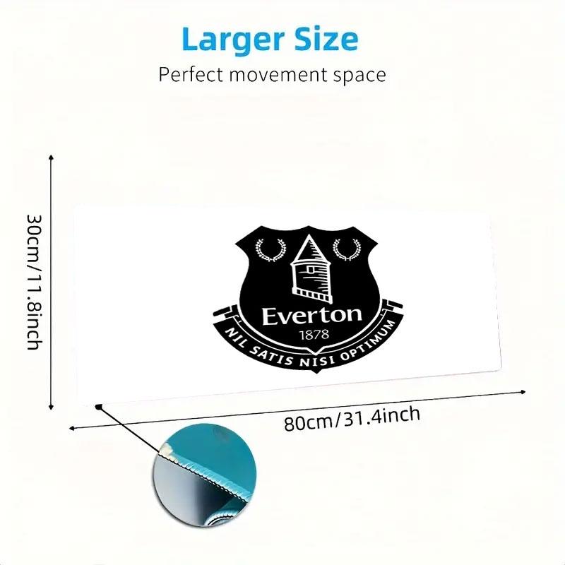 Everton Mouse Pad, Large Gaming Desk Mat, Non-slip XXL Mousepad for Laptop & Tablet, Mini PC Playmat with Stitched Edges