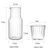 Japanese Transparent Glass Cup for Brewing Tea or Cold Drinks