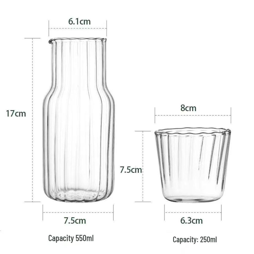 Japanese Transparent Glass Cup for Brewing Tea or Cold Drinks