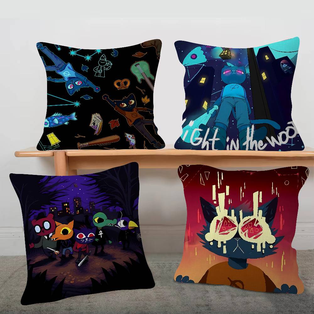 Anime N-Night In The Woods Game Pillow Case Plush Fabric Soft Double Sided Print Sofa Cushion Cover Throw Pillow Covers