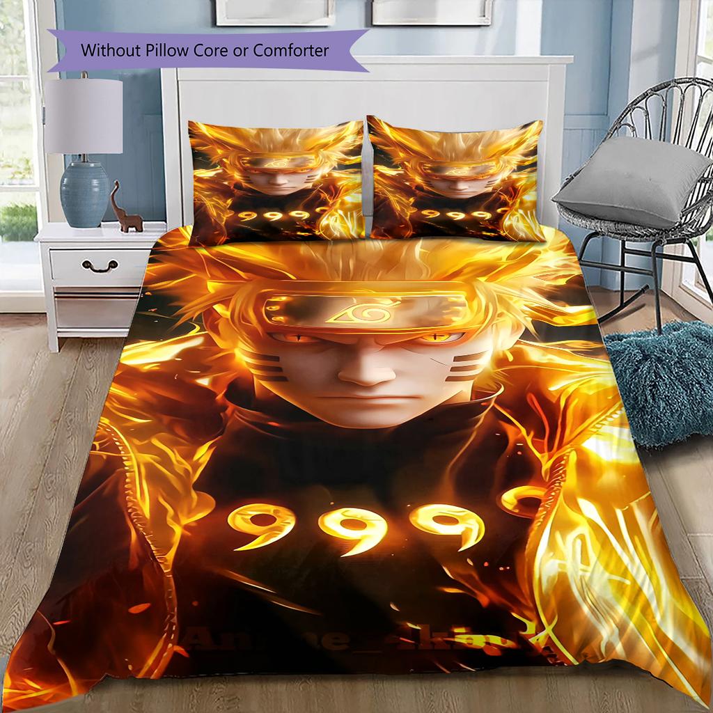 Pościel z wzorem kreskówkowym Zestaw kołdry Poszewka na kołdrę Poszewka na poduszkę Dekoracja domu Prezent urodzinowy (1 * poszwa na kołdrę + 2 * poszewki na poduszki, bez rdzenia)