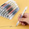 6Pcs 0.5mm Retractable Gel Pens Set Black/blue Ink Ballpoint Writing Office Business Signature School Supplies Stationery, Pen