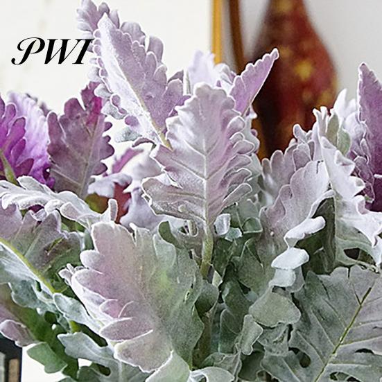 1 stk Kunstig Senecio Cineraria Falsk Plante Fotorekvisit DIY Hjemmekontor Dekoration