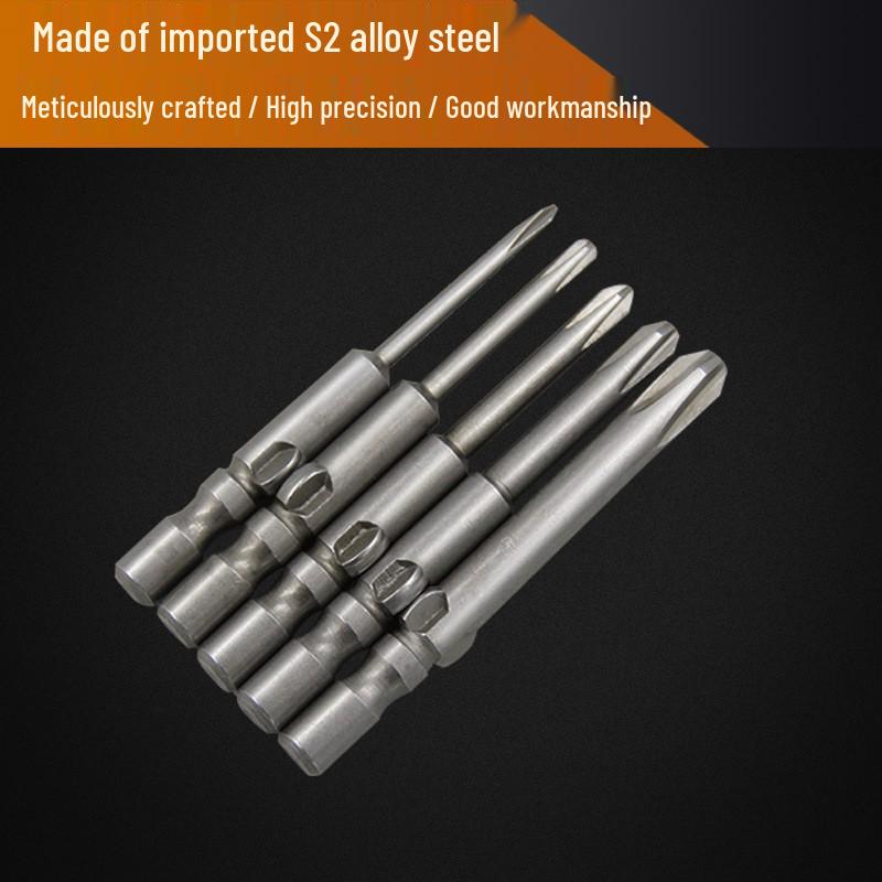 Electric Screwdriver Bit Set: 800 Cr-V Steel, Hardened S2, Magnetic Holder, 4mm Shank Diameter